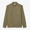 Lacoste Camicia ML M Lino CH5692-316 Verde Militare