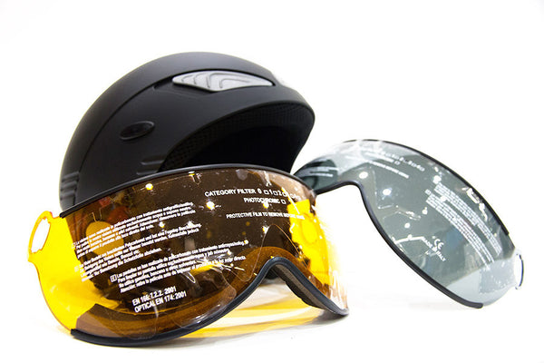 Firefly Casco Sci Wind Free Nero + kit 2 visiere